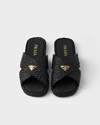 Raffia crisscross slides