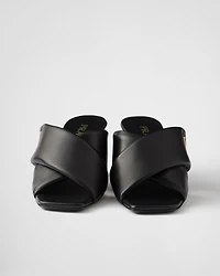 Padded nappa leather sandals