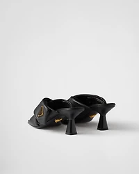 Padded nappa leather sandals