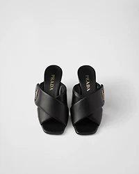 Padded nappa leather sandals