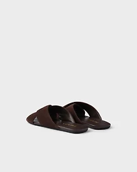 Suede slides