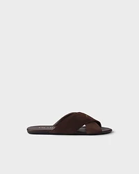 Suede slides