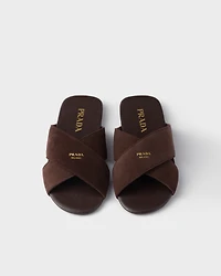 Suede slides