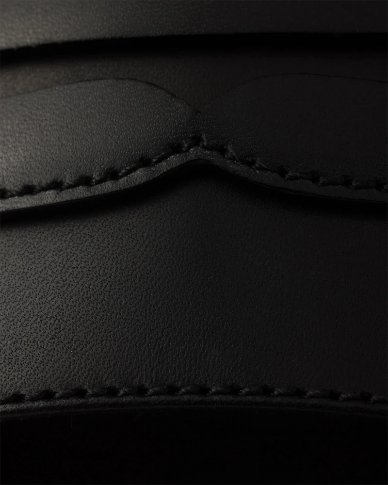 Leather slides