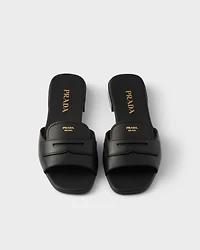 Leather slides