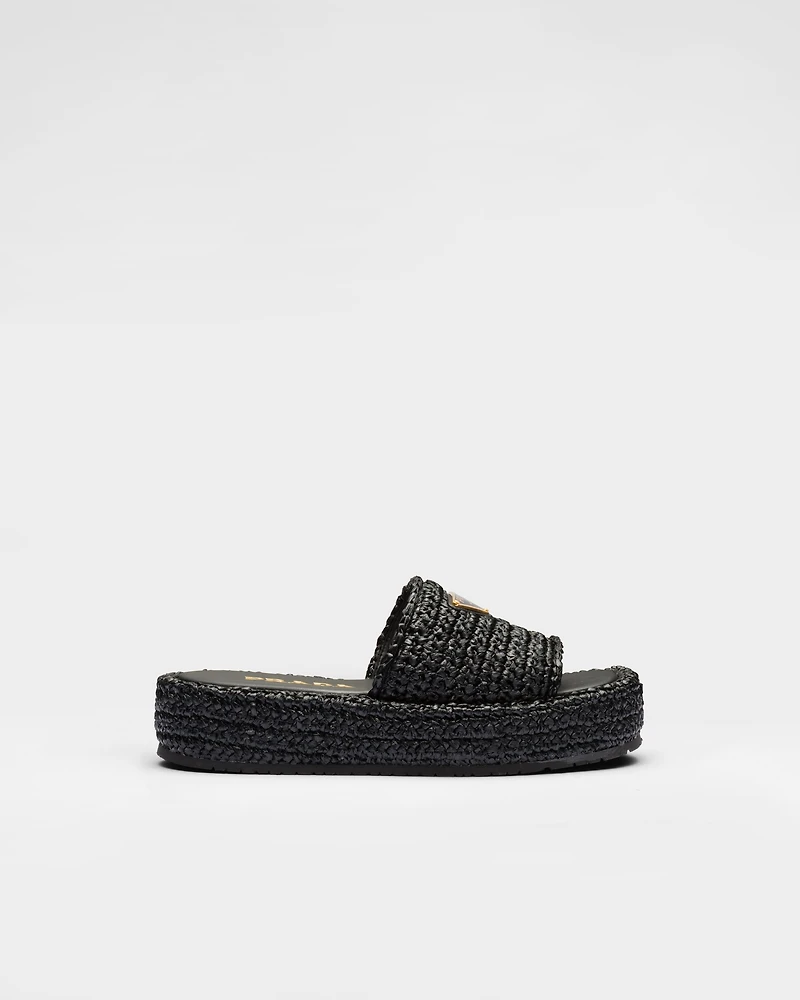 Crochet flatform slides