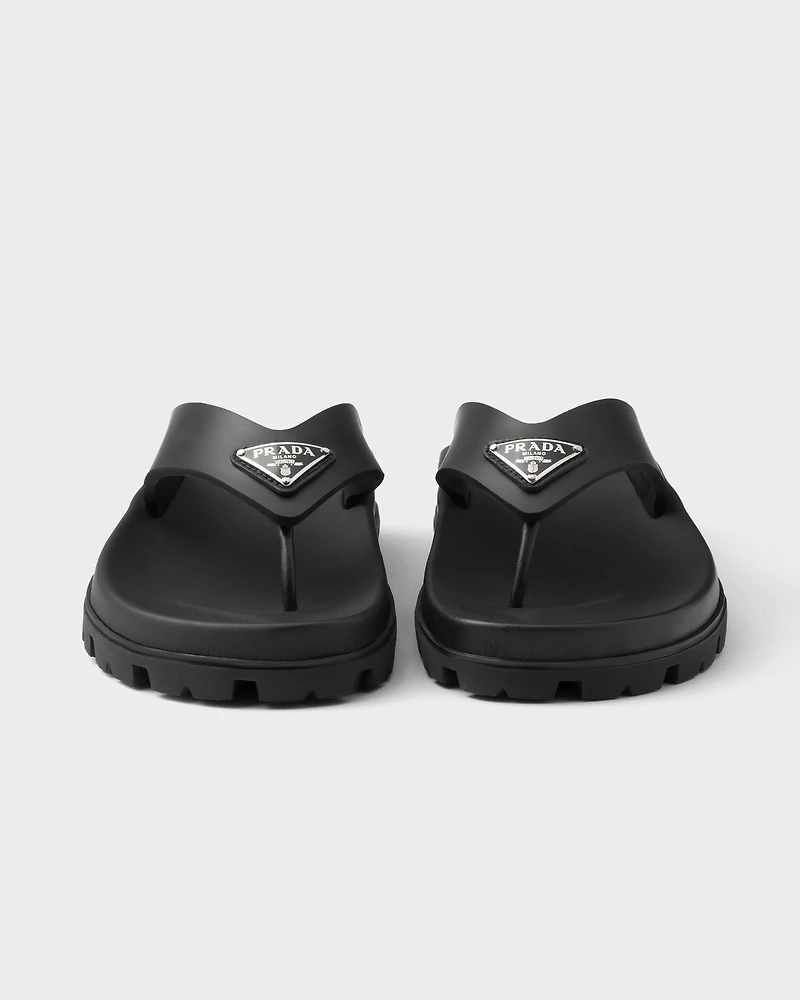 Rubber thong sandals