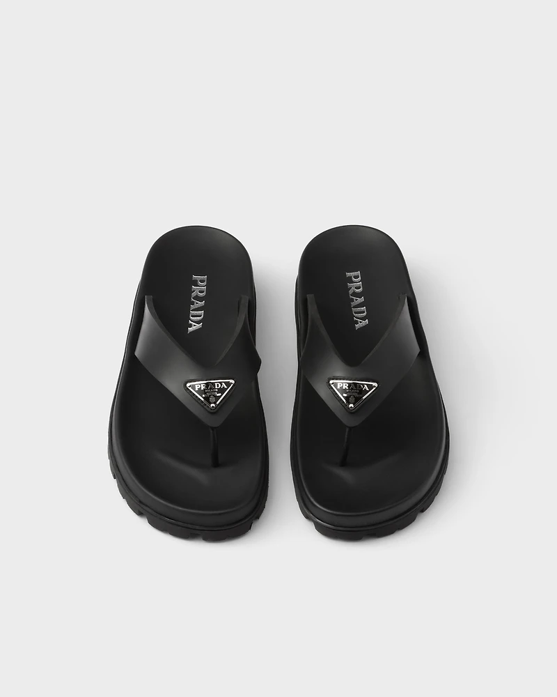 Rubber thong sandals