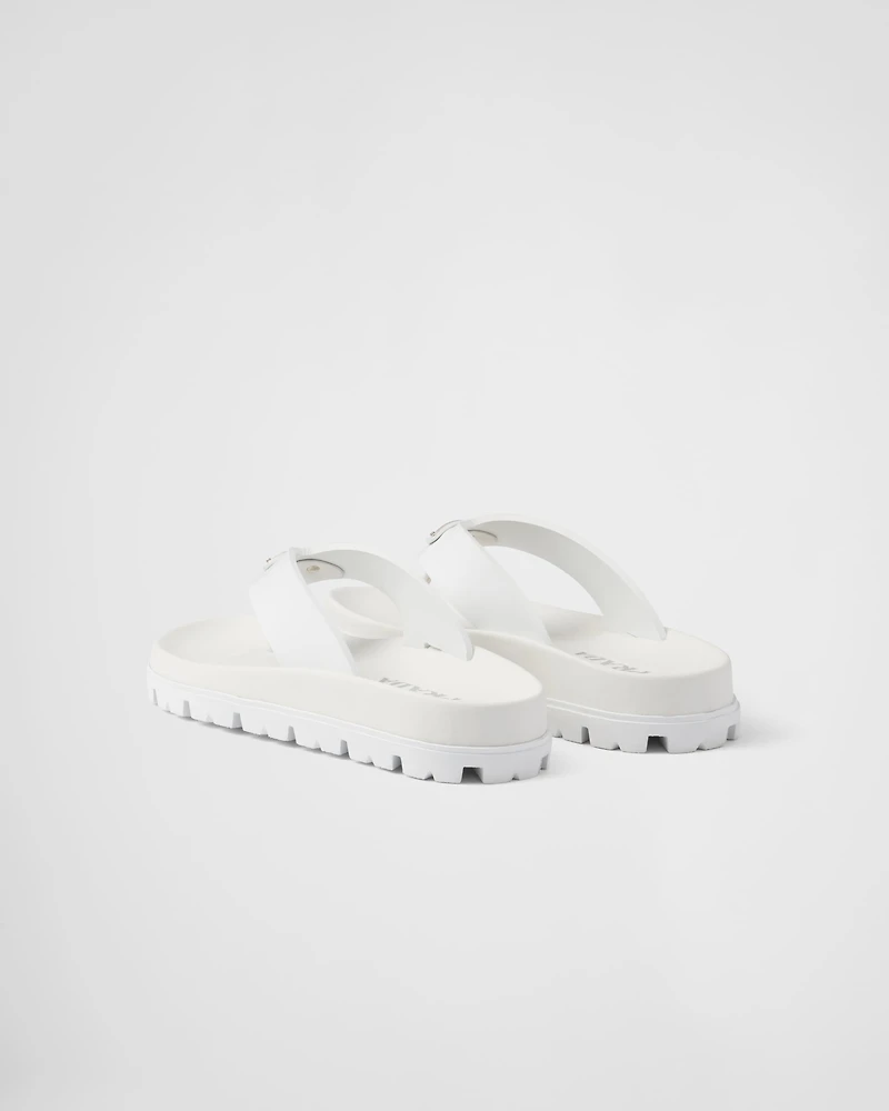 Rubber thong sandals