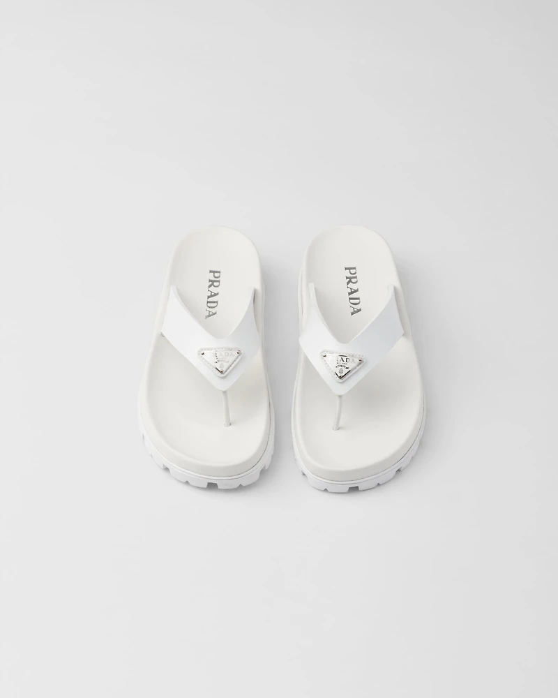 Rubber thong sandals