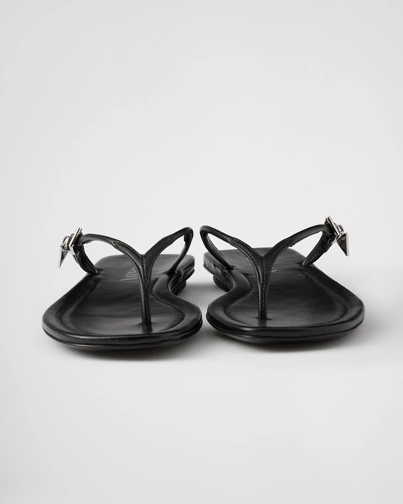 Leather thong sandals
