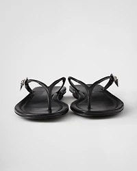 Leather thong sandals
