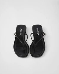 Leather thong sandals