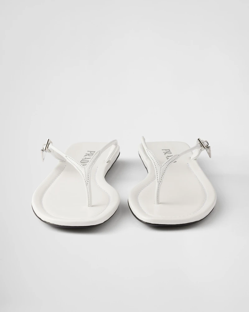 Leather thong sandals