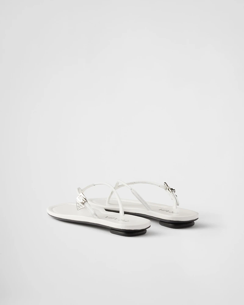 Leather thong sandals