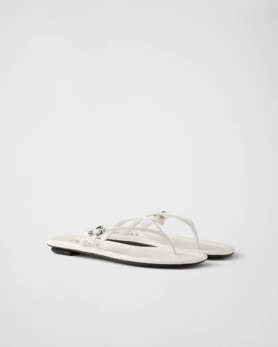 Leather thong sandals