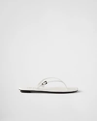 Leather thong sandals