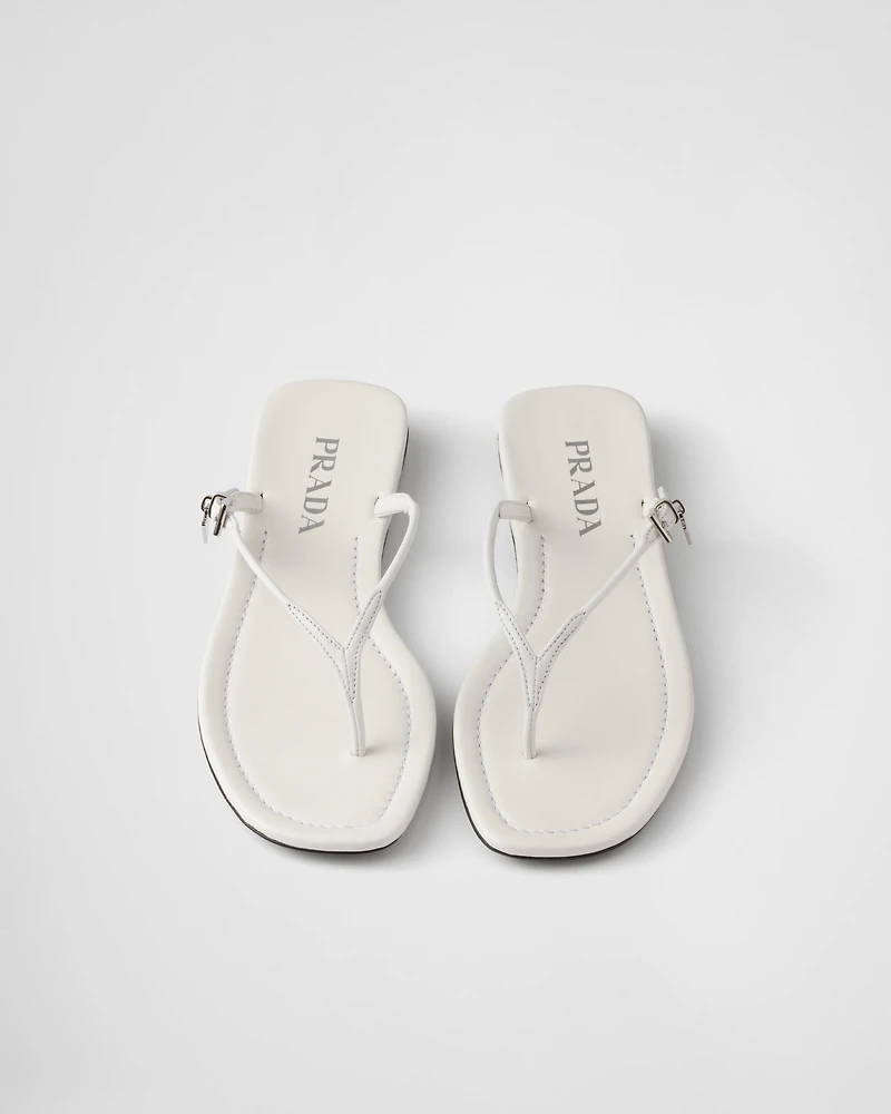 Leather thong sandals