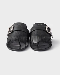 Shuffle leather thong sandals