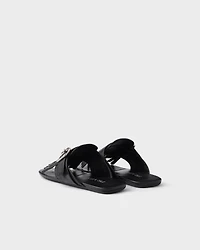Shuffle leather thong sandals