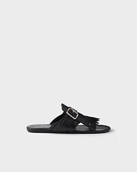 Shuffle leather thong sandals