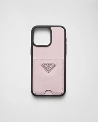 Saffiano leather cover for iPhone 15 Pro Max