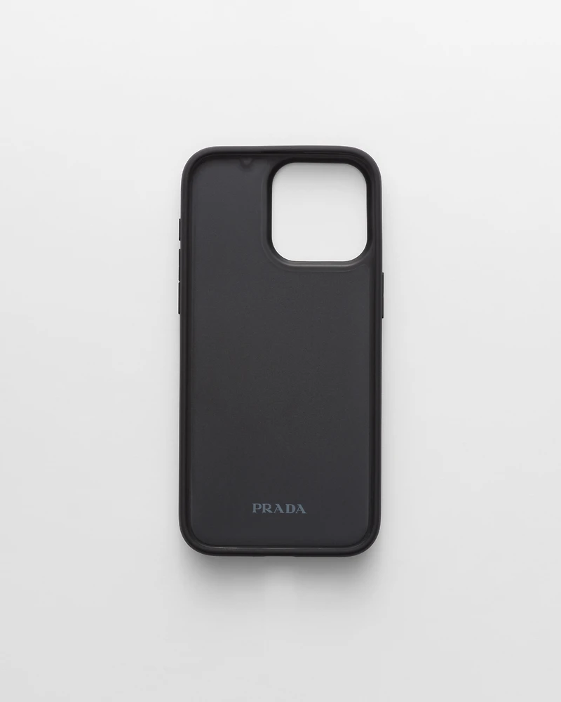 Saffiano leather cover for iPhone 15 Pro Max