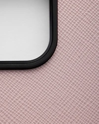 Saffiano leather case for iPhone 16 Pro