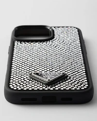 Crystal-studded cover for iPhone 16 Pro Max 