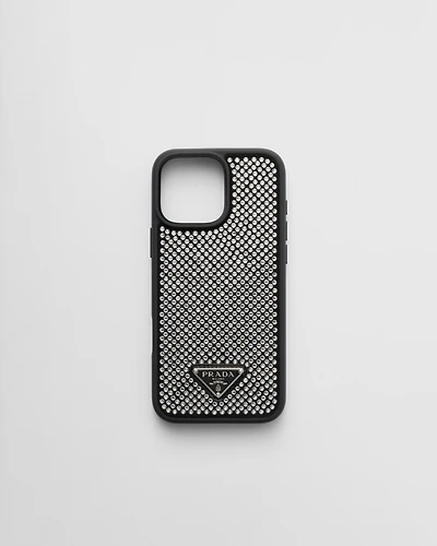 Crystal-studded cover for iPhone 16 Pro Max 