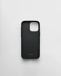 Saffiano leather case for iPhone 16 Pro Max