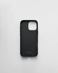 Saffiano leather case for iPhone 16 Pro Max