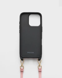 Saffiano leather case for iPhone 16 Pro