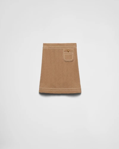 Cotton miniskirt