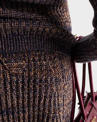 Wool and cashmere knit skirt