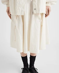 Technical pongé skirt