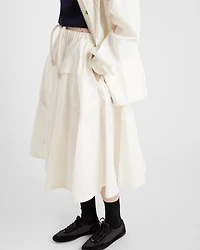 Technical pongé skirt