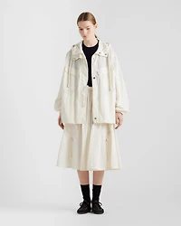 Technical pongé skirt
