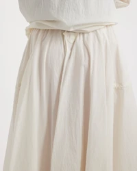 Technical pongé skirt