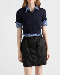 Re-Nylon miniskirt