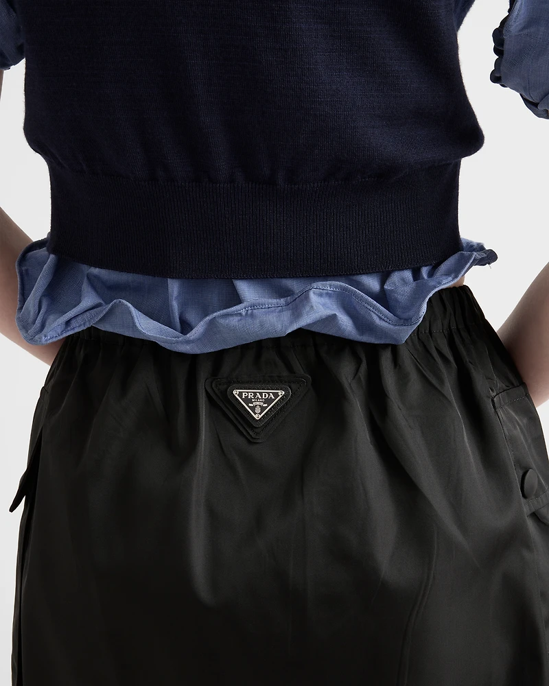 Re-Nylon miniskirt