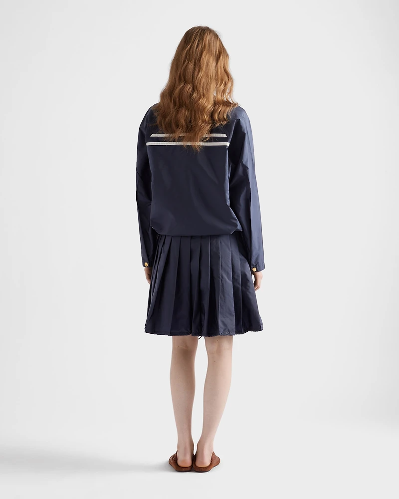 Light Re-Nylon pleated skirt