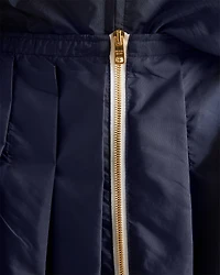 Light Re-Nylon pleated skirt
