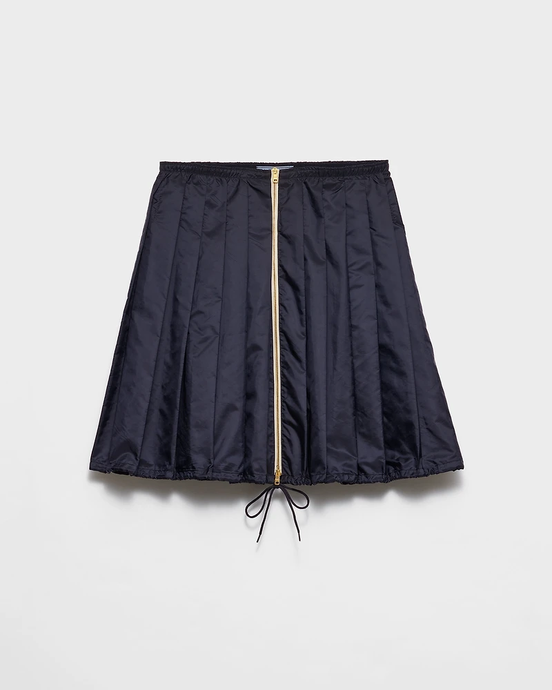 Light Re-Nylon pleated skirt