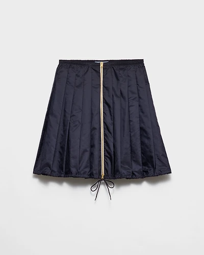 Light Re-Nylon pleated skirt