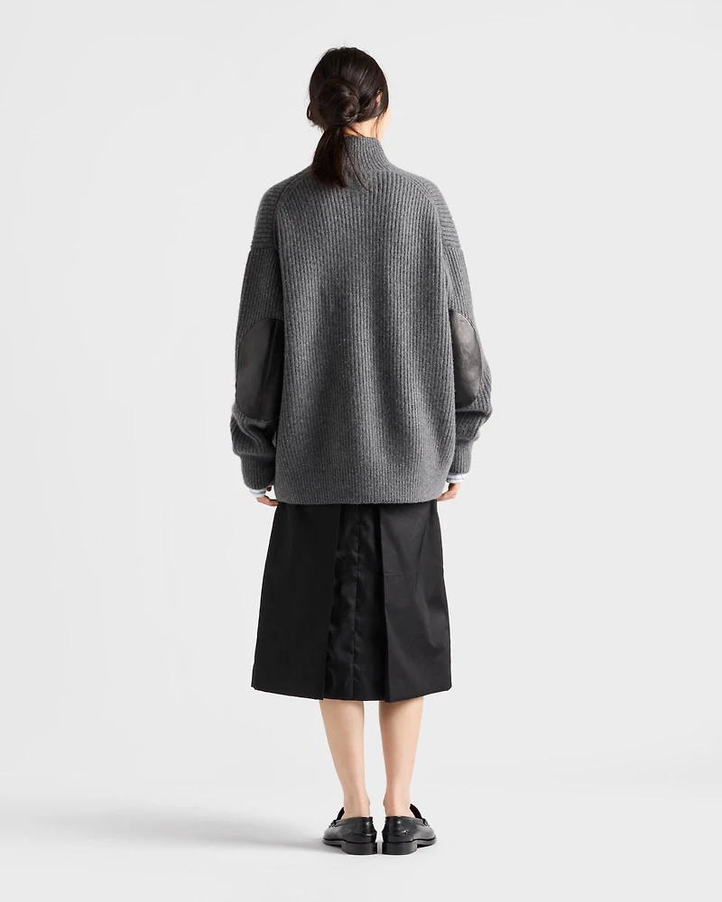 Flared Re-Nylon skirt