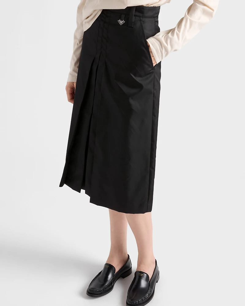 Flared Re-Nylon skirt