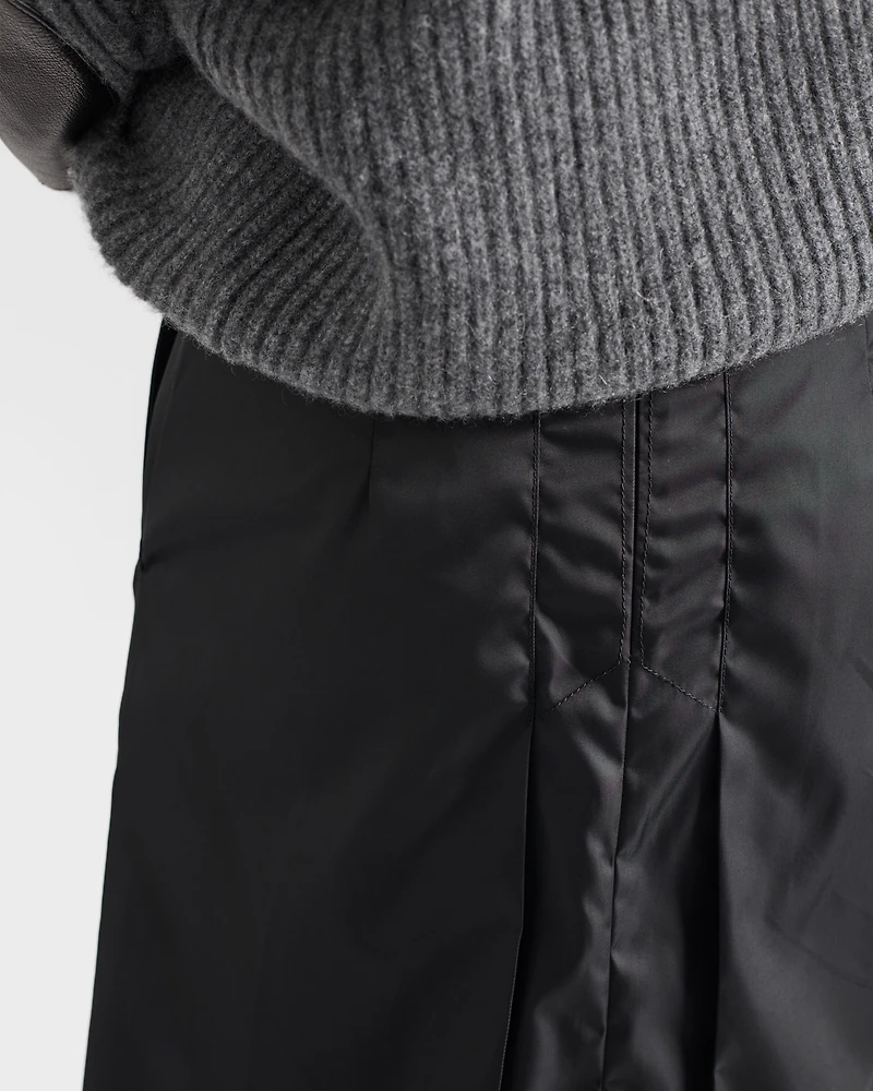 Flared Re-Nylon skirt