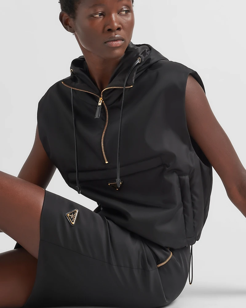 Re-Nylon pencil skirt