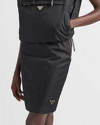 Re-Nylon pencil skirt